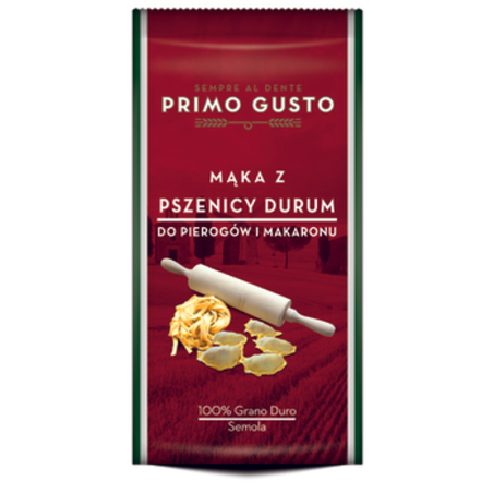 Primo Gusto Mąka z pszenicy durum do pierogów i makaronu 500g
